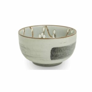 Bol à matcha vert fleurs